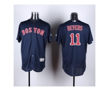 Men Boston Red Sox #11 Rafael Devers Navy Blue Flexbase Authentic Collection Stitched MLB Jersey