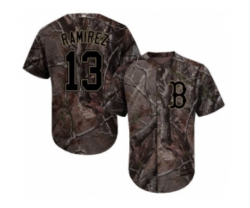 Men Boston Red Sox #13 Hanley Ramirez Camo Realtree Collection Cool Base Stitched MLB Jersey