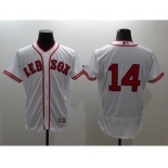 Men Boston Red Sox #14 Jim Rice Majestic white Flexbase Authentic Collection Player Jersey