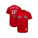 Men Boston Red Sox #16 Andrew Benintendi Majestic Scarlet 2018 Spring Training Flex Base Player Jersey