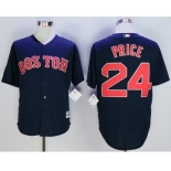 Men Boston Red Sox #24 David Price Blue 2016 Official Cool Base Jersey