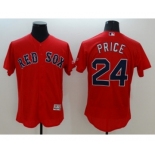 Men Boston Red Sox #24 David Price Majestic red Flexbase Authentic Collection Player Jersey