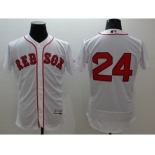 Men Boston Red Sox #24 David Price Majestic white Flexbase Authentic Collection Player Jersey