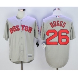 Men Boston Red Sox #26 Wade Boggs Gray 2016 Official Cool Base Jersey