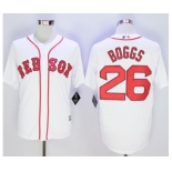 Men Boston Red Sox #26 Wade Boggs White 2016 Official Cool Base Jersey