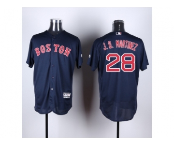 Men Boston Red Sox #28 J. D. Martinez Navy Blue Flexbase Authentic Collection Stitched Baseball Jersey