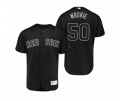 Men Boston Red Sox #50 Mookie Betts Mookie Black 2019 Players' Weekend Authentic Jersey