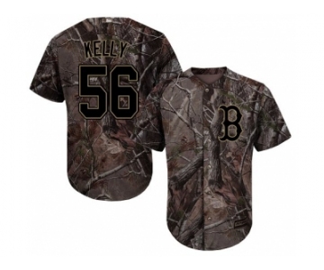 Men Boston Red Sox #56 Joe Kelly Camo Realtree Collection Cool Base Stitched MLB Jersey