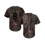 Men Boston Red Sox #8 Carl Yastrzemski Camo Realtree Collection Cool Base Stitched MLB Jersey