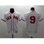 Men Boston Red Sox #9 Ted Williams Majestic white Flexbase Authentic Collection Player Jersey