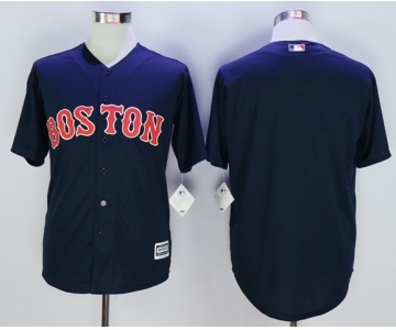 Men Boston Red Sox Blank Blue 2016 Official Cool Base Jersey