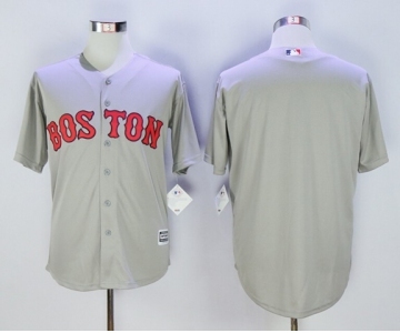 Men Boston Red Sox Blank Gray 2016 Official Cool Base Jersey