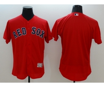 Men Boston Red Sox Blank Majestic red Flexbase Authentic Collection Player Jersey