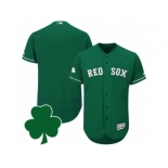 Men Boston Red Sox St. Patricks Day Blank Green Celtic Flexbase Authentic Collection Jersey