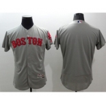 Men Boston Red Sox blank Majestic grey Flexbase Authentic Collection Player Jersey