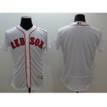 Men Boston Red Sox blank Majestic white Flexbase Authentic Collection Player Jersey