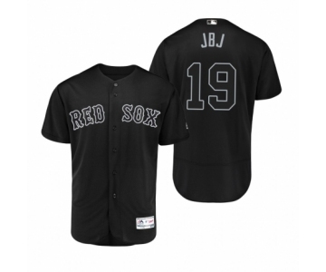 Men Red Sox #19 Jackie Bradley Jr. JBJ Black 2019 Players' Weekend Authentic Jersey