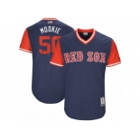 Men's 2017 Little League World Series Red Sox Mookie Betts #50 Mookie Navy Jersey