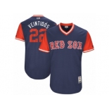 Men's 2017 Little League World Series Red Sox Rick Porcello #22 Veintidós Navy Jersey