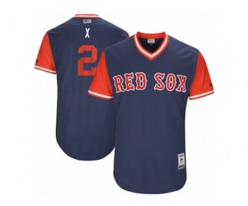 Men's 2017 Little League World Series Red Sox Xander Bogaerts #2 X Navy Jersey