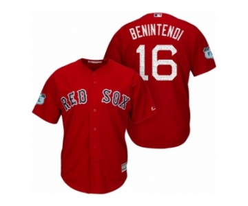 Men's 2017 Spring Training Andrew Benintendi #16 Boston Red Sox Scarlet Cool Base Jersey