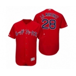 Men's 2019 Asian Heritage #28 Month J.D. Martinez Red Japanese Flex Base Jersey