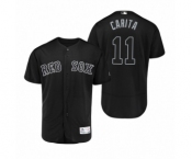 Men's Boston Red Sox #11 Rafael Devers Carita Black 2019 Players' Weekend Authentic Jersey