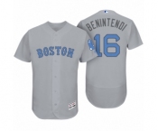 Men's Boston Red Sox #16 Andrew Benintendi Gray 2017 Fathers Day Flex Base Jersey