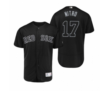 Men's Boston Red Sox #17 Nathan Eovaldi Nitro Black 2019 Players' Weekend Authentic Jersey