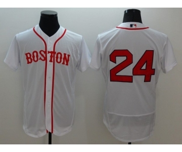 Men's Boston Red Sox #24 David Price Majestic White Flexbase Authentic Collection Alternate Team Jersey