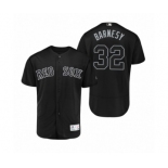 Men's Boston Red Sox #32 Matt Barnes Barnesy Black 2019 Players' Weekend Authentic Jersey