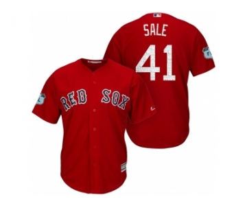 Men's Boston Red Sox #41 Chris Sale 2017 Spring Training Cool Base Stitched MLB Jersey