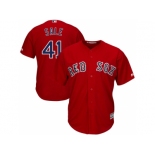 Men's Boston Red Sox #41 Chris Sale Red Cool Base Stitched MLB Jersey