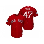 Men's Boston Red Sox #47 Travis Shaw 2017 Spring Training Cool Base Stitched MLB Jersey