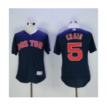 Men's Boston Red Sox #5 Allen Craig Majestic Navy blue Flexbase Authentic Collection Player Jersey