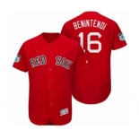 Men's Boston Red Sox Andrew Benintendi #16 Scarlet 2017 Spring Training Flex Base Jersey