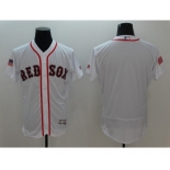 Men's Boston Red Sox Blank Majestic White Fashion Stars & Stripes Flex Base Jersey