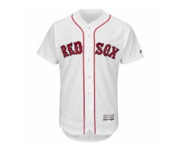 Men's Boston Red Sox Blank Majestic White Home Flexbase Authentic Collection Team Jersey