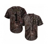 Men's Majestic Boston Red Sox #1 Bobby Doerr Authentic Camo Realtree Collection Flex Base 2018 World Series Champions MLB Jersey