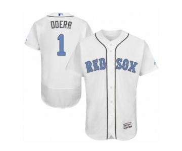 Men's Majestic Boston Red Sox #1 Bobby Doerr Authentic White 2016 Father's Day Fashion Flex Base MLB Jersey