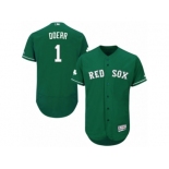 Men's Majestic Boston Red Sox #1 Bobby Doerr Green Celtic Flexbase Authentic Collection MLB Jersey