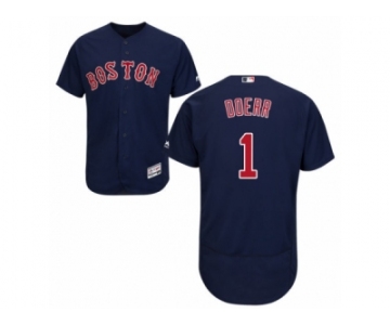 Men's Majestic Boston Red Sox #1 Bobby Doerr Navy Blue Flexbase Authentic Collection MLB Jersey