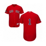 Men's Majestic Boston Red Sox #1 Bobby Doerr Red Alternate Flex Base Authentic Collection 2018 World Series Champions MLB Jersey