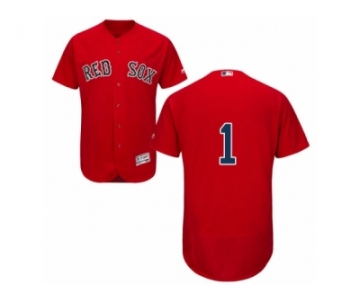 Men's Majestic Boston Red Sox #1 Bobby Doerr Red Flexbase Authentic Collection MLB Jersey