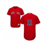 Men's Majestic Boston Red Sox #11 Clay Buchholz Red Flexbase Authentic Collection MLB Jersey