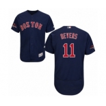 Men's Majestic Boston Red Sox #11 Rafael Devers Navy Blue Alternate Flex Base Authentic Collection 2018 World Series Champions MLB Jersey