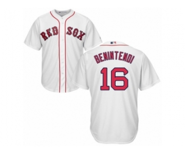 Men's Majestic Boston Red Sox #16 Andrew Benintendi Replica White Home Cool Base MLB Jersey