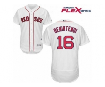 Men's Majestic Boston Red Sox #16 Andrew Benintendi White Flexbase Authentic Collection MLB Jersey