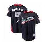 Men's Majestic Boston Red Sox #18 Mitch Moreland Game Navy Blue American League 2018 MLB All-Star MLB Jersey