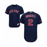 Men's Majestic Boston Red Sox #2 Xander Bogaerts Navy Blue Alternate Flex Base Authentic Collection 2018 World Series Champions MLB Jersey